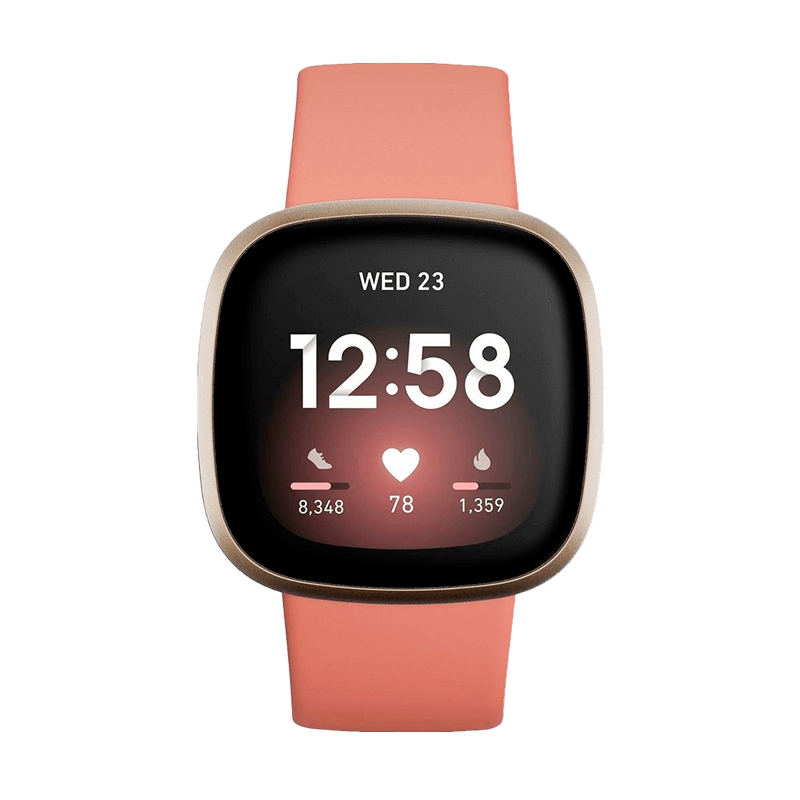 Fitbit Versa 3 Aluminio Dorado/Rosa