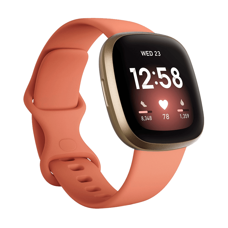 Fitbit Versa 3 Aluminio Dorado/Rosa