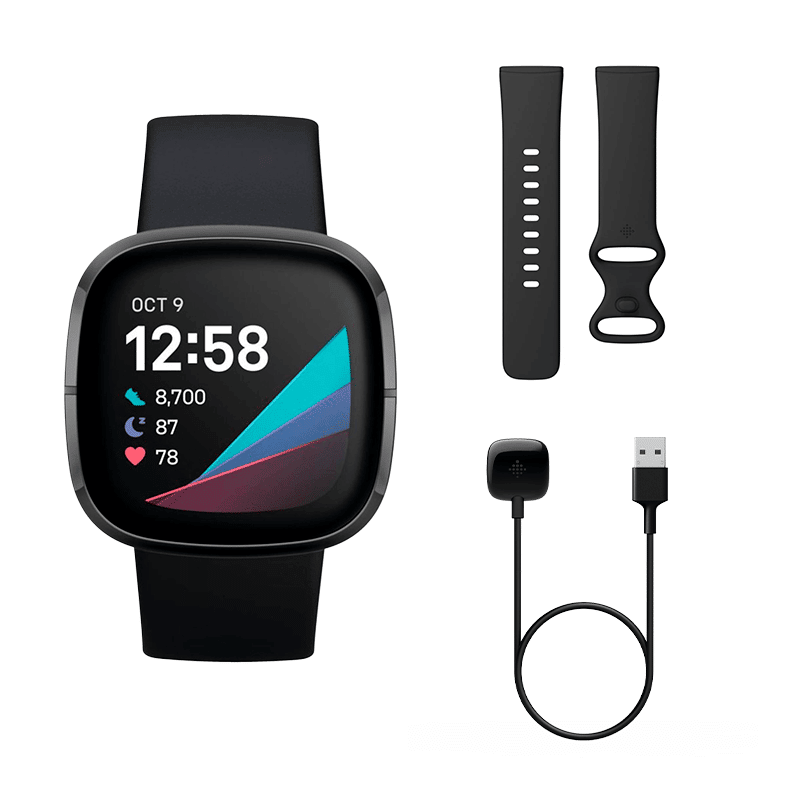 Fitbit Sense Acero Inoxidable Negro Grafito / Negro Carbón