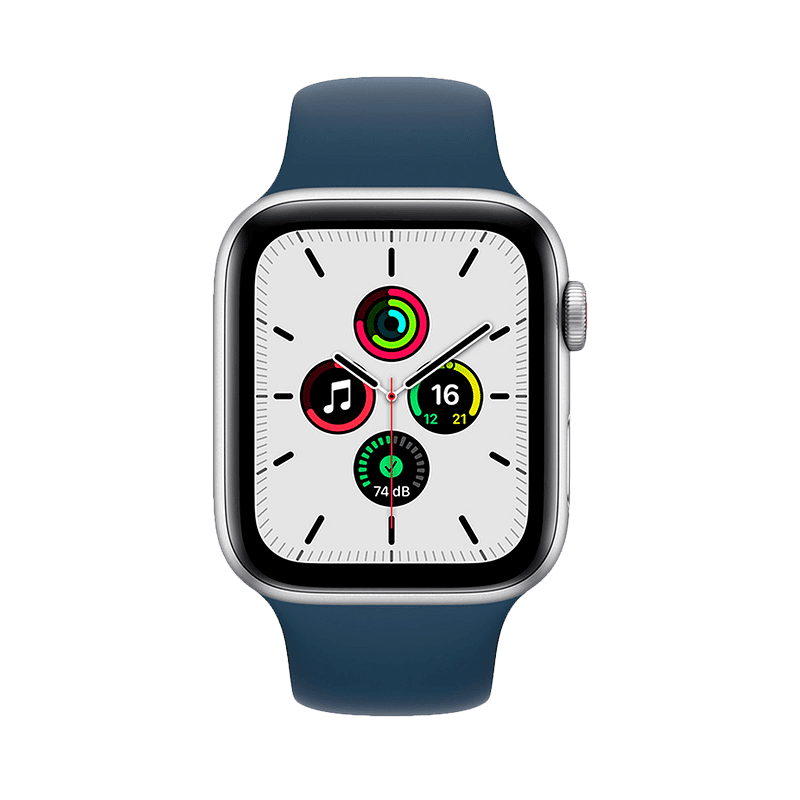 Apple Watch SE Aluminio 44 mm GPS + Plata / Loop Blue