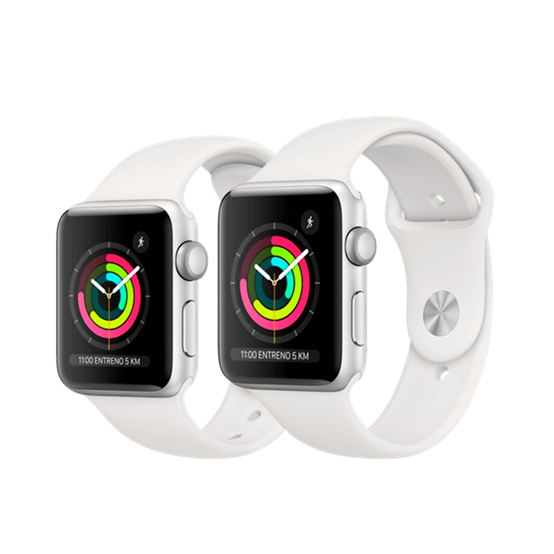Apple Watch Series 3 GPS Aluminio 38 mm GPS + Plata / Blanca