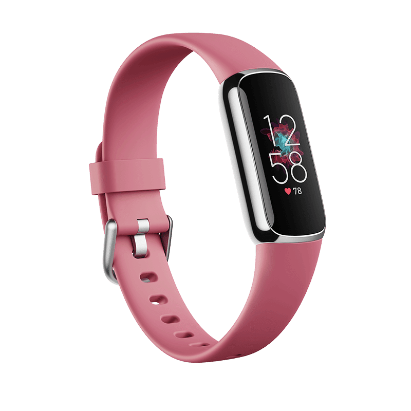 Fitbit Luxe Acero inoxidable Platino / Rosa Orquidea