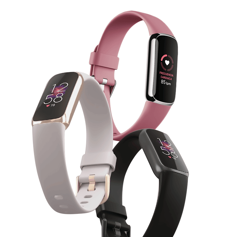 Fitbit Luxe Acero inoxidable Platino / Rosa Orquidea