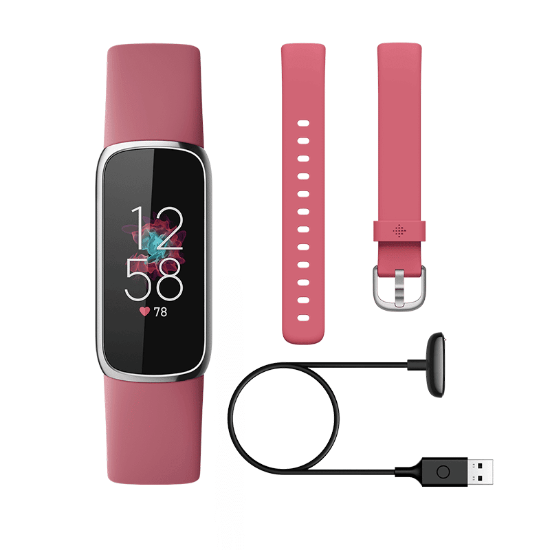 Fitbit Luxe Acero inoxidable Platino / Rosa Orquidea