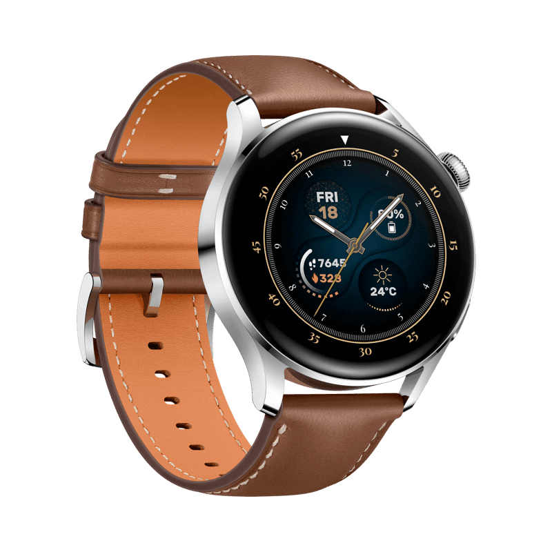 Huawei Watch 3 Acero Piel Marrón