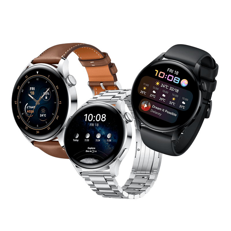 Huawei Watch 3 Acero Piel Marrón
