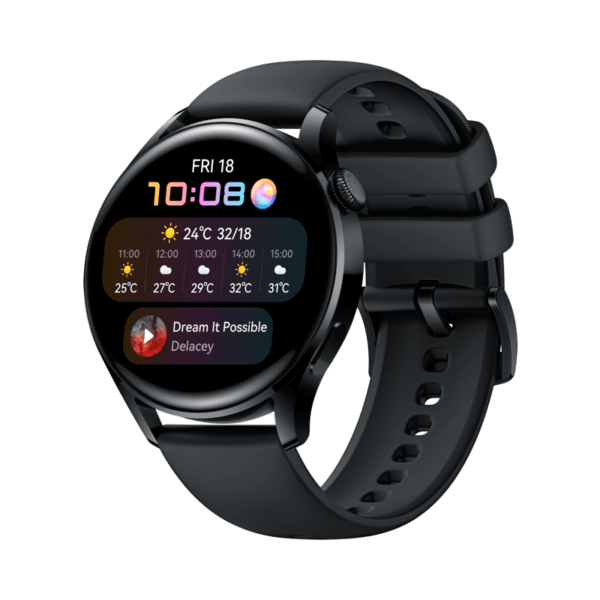 Huawei Watch 3 Fluoroelastómero Negro