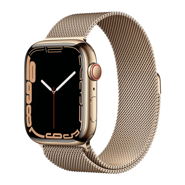 Apple Watch Series 7 (GPS +  Cellular) 41 MM Acero Inoxidable Milanesa Oro