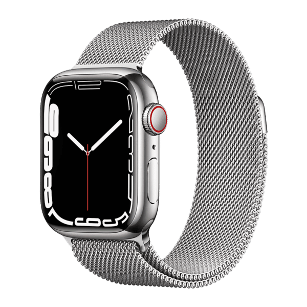 Apple Watch Series 7 (GPS +  Cellular) 45 MM Acero Inoxidable Milanesa plata